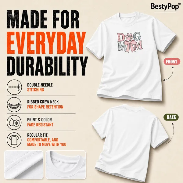 Dog_Lovers_Round_Neck_T-Shirts_For_Women_-_Dog_Mom_-_(170_Gsm)_Single_Jersey