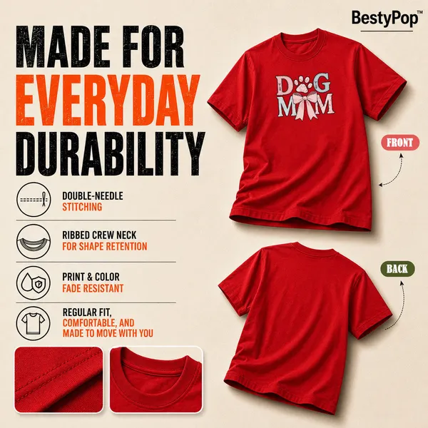 Dog_Lovers_Round_Neck_T-Shirts_For_Women_-_Dog_Mom_-_(170_Gsm)_Single_Jersey