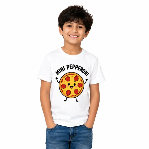 Pizza_Family_Matching_Round_Neck_T-Shirt_For_Son_–Mini_Pepperoni_-_(170_Gsm)_Single_Jersey