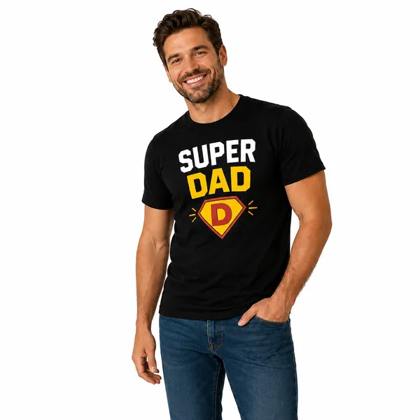 Superhero_Family_Round_Neck_T-Shirt_For_Dad_-_Super_Dad_-_(170_Gsm)_Single_Jersey