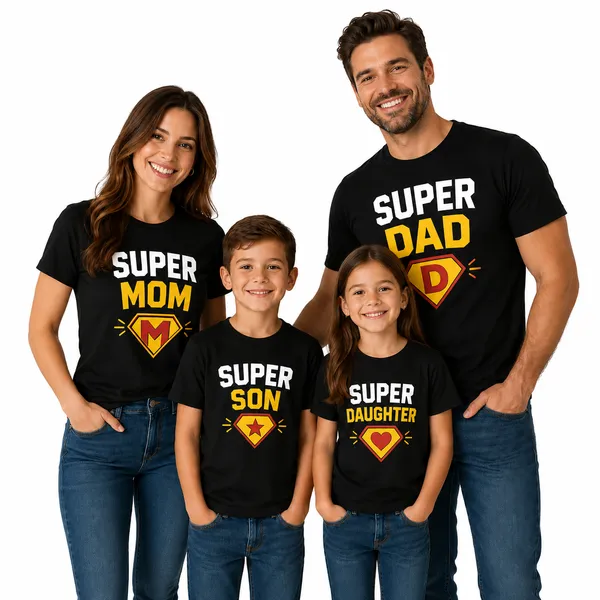 Superhero_Family_Round_Neck_T-Shirt_For_Daughter_-_Super_Daughter_-_(170_Gsm)_Single_Jersey