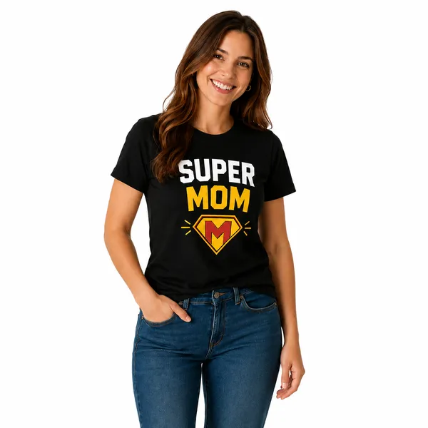 Superhero_Family_Round_Neck_T-Shirt_For_Mom_-_Super_Mom_-_(170_Gsm)_Single_Jersey