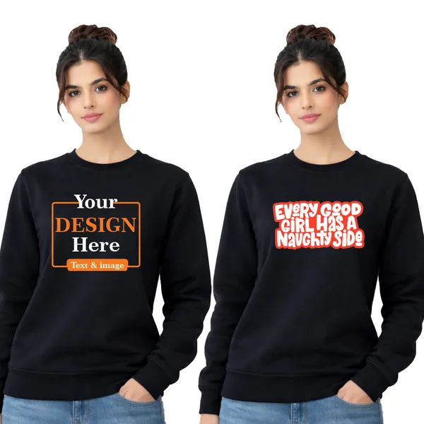 Women_Round_Neck_Sweatshirt_T-Shirt_–_Customize