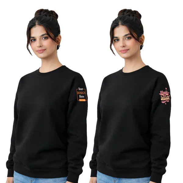 Women_Round_Neck_Sweatshirt_T-Shirt_–_Customize