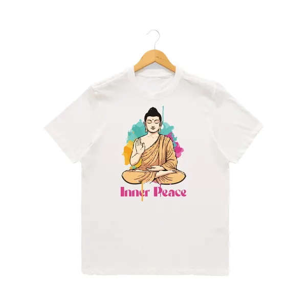 Womens_Graphic_Print_Round_Neck_T-Shirt_-_Buddha_(170_Gsm_Single_Jersey)