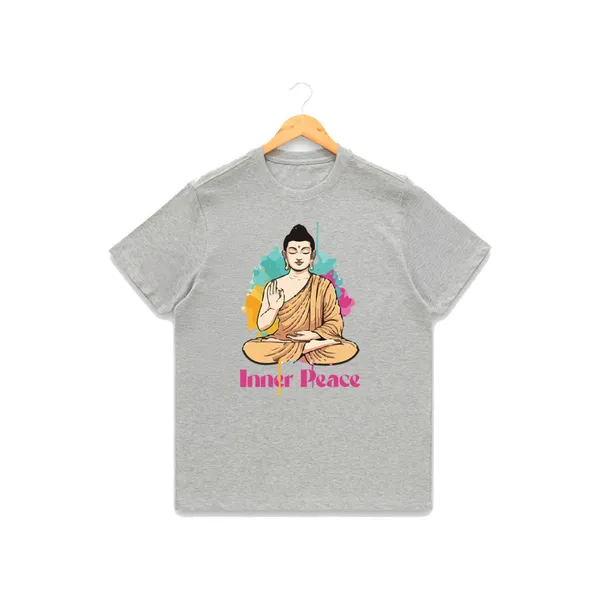 Womens_Graphic_Print_Round_Neck_T-Shirt_-_Buddha_(170_Gsm_Single_Jersey)