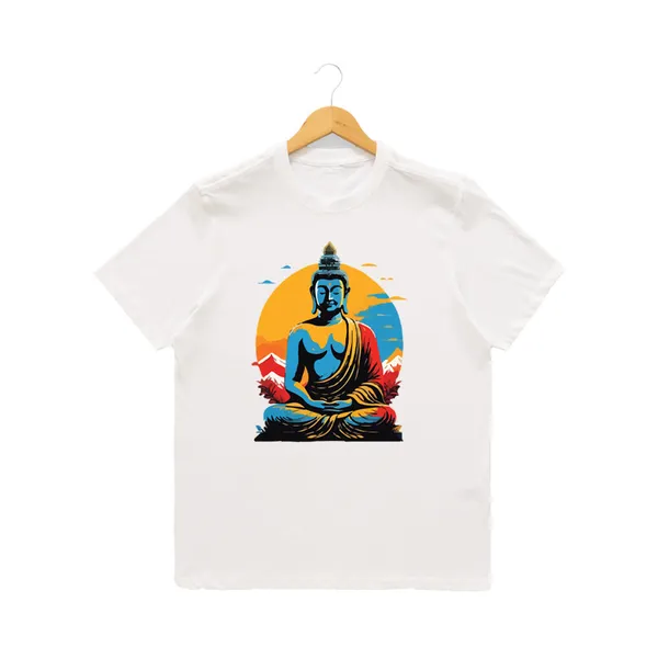 Womens_Graphic_Print_Round_Neck_T-Shirt_-_Buddha_(170_Gsm_Single_Jersey)