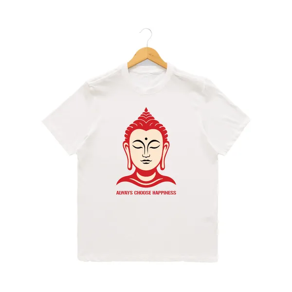 Womens_Graphic_Print_Round_Neck_T-Shirt_-_Buddha_(170_Gsm_Single_Jersey)