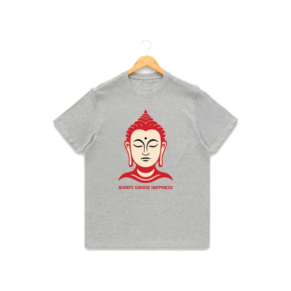 Womens_Graphic_Print_Round_Neck_T-Shirt_-_Buddha_(170_Gsm_Single_Jersey)