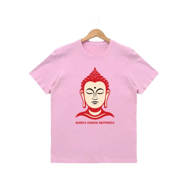 Womens_Graphic_Print_Round_Neck_T-Shirt_-_Buddha_(170_Gsm_Single_Jersey)