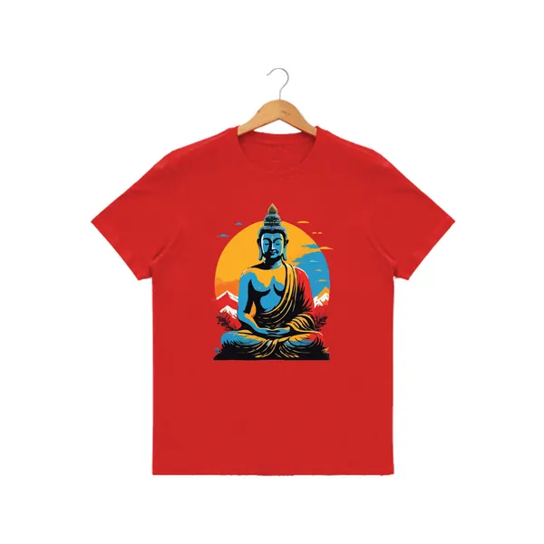 Womens_Graphic_Print_Round_Neck_T-Shirt_-_Buddha_(170_Gsm_Single_Jersey)