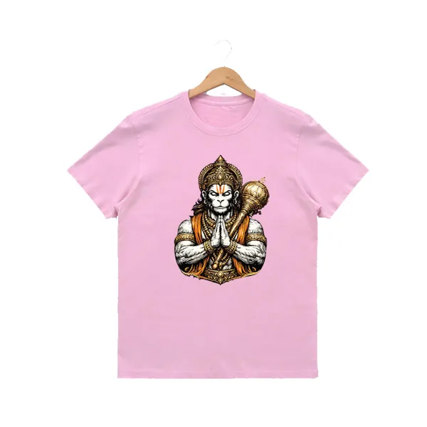 Womens_Graphic_Print_Round_Neck_T-Shirt_-_Hanuman_(170_Gsm_Single_Jersey)
