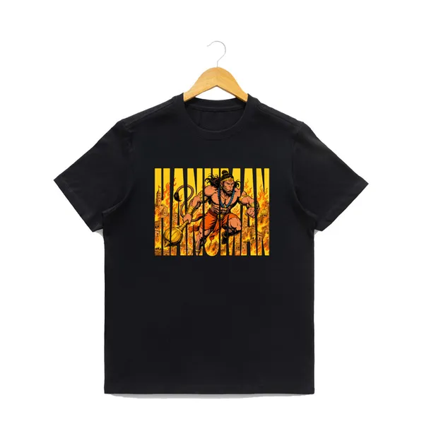 Womens_Graphic_Print_Round_Neck_T-Shirt_-_Hanuman_(170_Gsm_Single_Jersey)