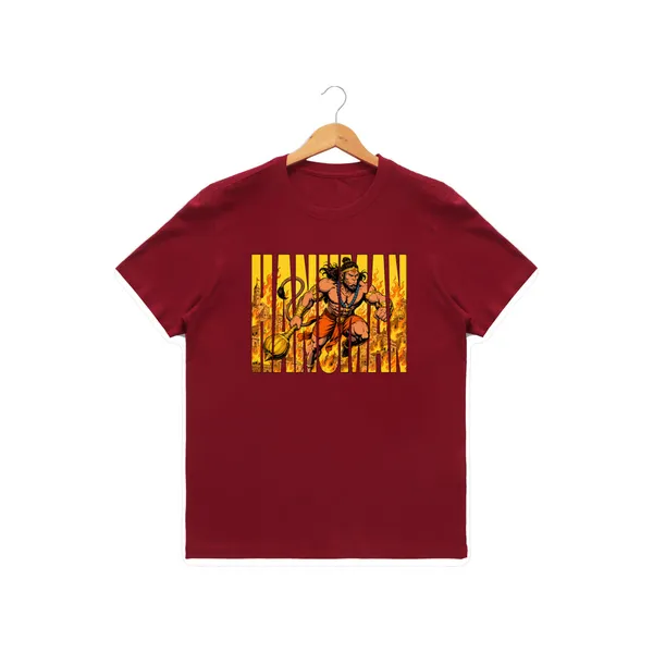 Womens_Graphic_Print_Round_Neck_T-Shirt_-_Hanuman_(170_Gsm_Single_Jersey)