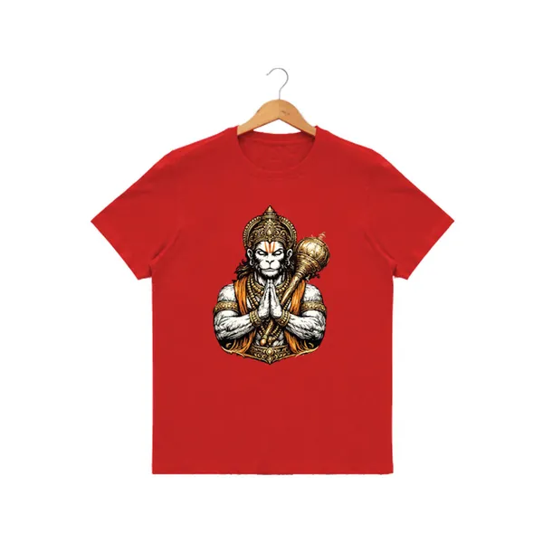 Womens_Graphic_Print_Round_Neck_T-Shirt_-_Hanuman_(170_Gsm_Single_Jersey)