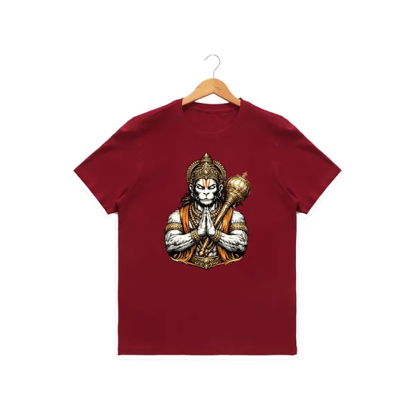 Womens_Graphic_Print_Round_Neck_T-Shirt_-_Hanuman_(170_Gsm_Single_Jersey)