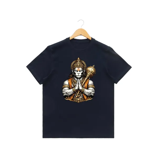 Womens_Graphic_Print_Round_Neck_T-Shirt_-_Hanuman_(170_Gsm_Single_Jersey)
