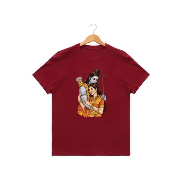 Womens_Graphic_Print_Round_Neck_T-Shirt_-_Jai_Shree_Ram_(170_Gsm_Single_Jersey)