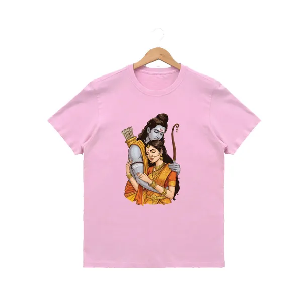 Womens_Graphic_Print_Round_Neck_T-Shirt_-_Jai_Shree_Ram_(170_Gsm_Single_Jersey)