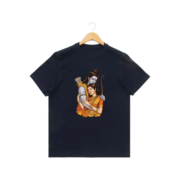 Womens_Graphic_Print_Round_Neck_T-Shirt_-_Jai_Shree_Ram_(170_Gsm_Single_Jersey)