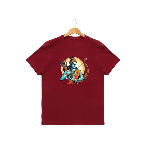 Womens_Graphic_Print_Round_Neck_T-Shirt_-_Jai_Shree_Ram_(170_Gsm_Single_Jersey)