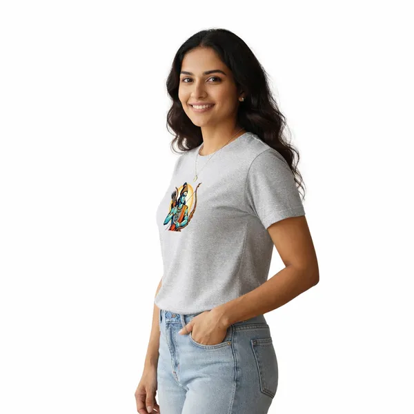 Womens_Graphic_Print_Round_Neck_T-Shirt_-_Jai_Shree_Ram_(170_Gsm_Single_Jersey)