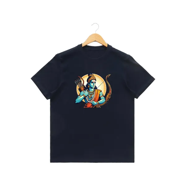 Womens_Graphic_Print_Round_Neck_T-Shirt_-_Jai_Shree_Ram_(170_Gsm_Single_Jersey)