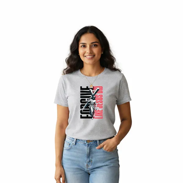 Womens_Graphic_Print_Round_Neck_T-Shirt_-_Jesus_(170_Gsm_Single_Jersey)