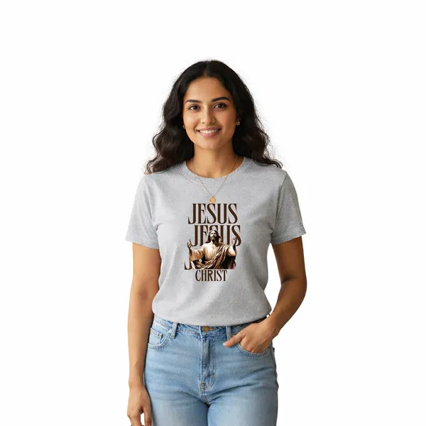Womens_Graphic_Print_Round_Neck_T-Shirt_-_Jesus_(170_Gsm_Single_Jersey)