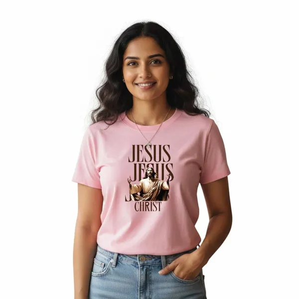 Womens_Graphic_Print_Round_Neck_T-Shirt_-_Jesus_(170_Gsm_Single_Jersey)