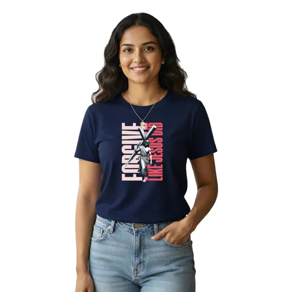 Womens_Graphic_Print_Round_Neck_T-Shirt_-_Jesus_(170_Gsm_Single_Jersey)