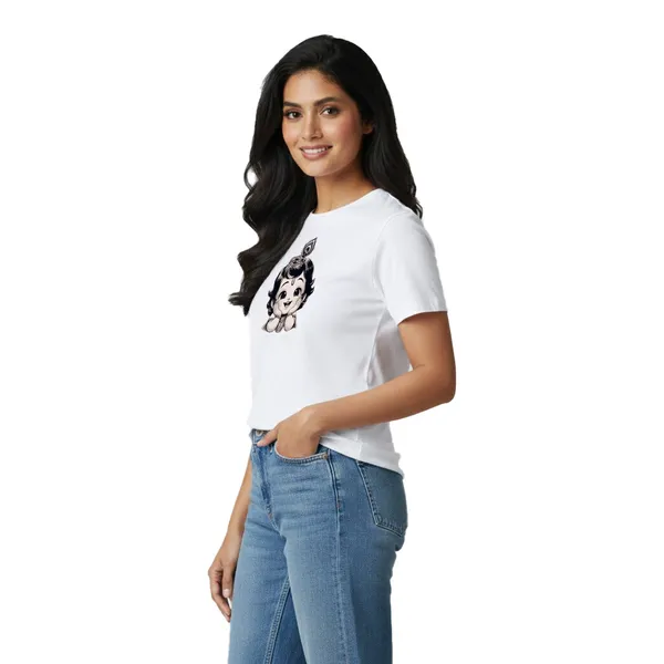 Womens_Graphic_Print_Round_Neck_T-Shirt_-_Krishna_(170_Gsm_Single_Jersey)