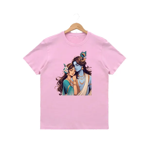 Womens_Graphic_Print_Round_Neck_T-Shirt_-_Krishna_(170_Gsm_Single_Jersey)