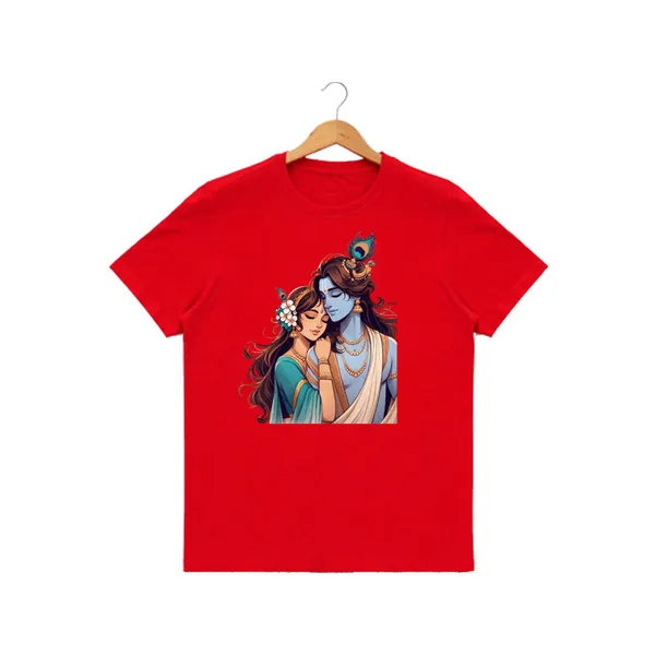 Womens_Graphic_Print_Round_Neck_T-Shirt_-_Krishna_(170_Gsm_Single_Jersey