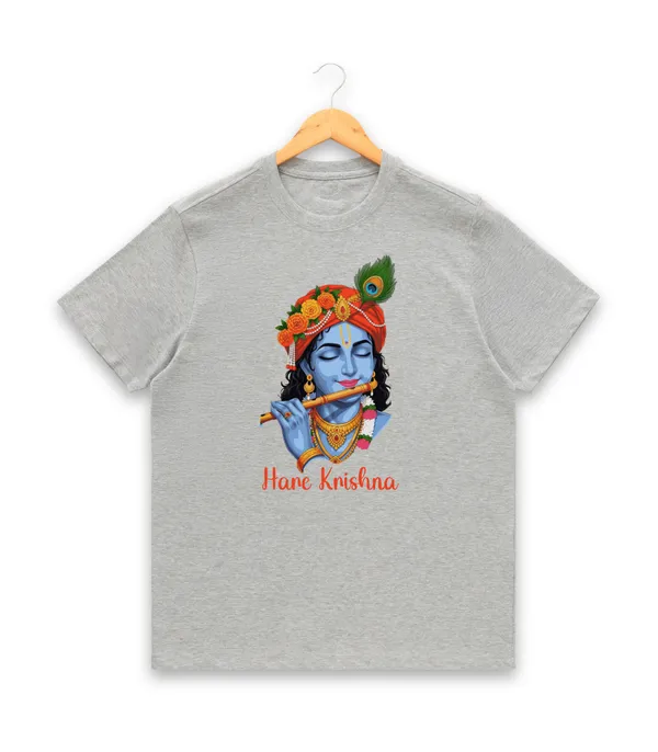 Womens_Graphic_Print_Round_Neck_T-Shirt_-_Krishna_(170_Gsm_Single_Jersey)