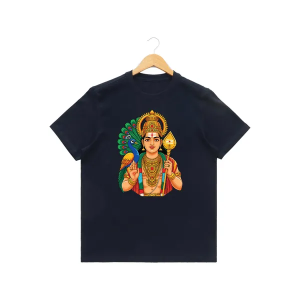 Womens_Graphic_Print_Round_Neck_T-Shirt_-_Murugan_(170_Gsm_Single_Jersey)