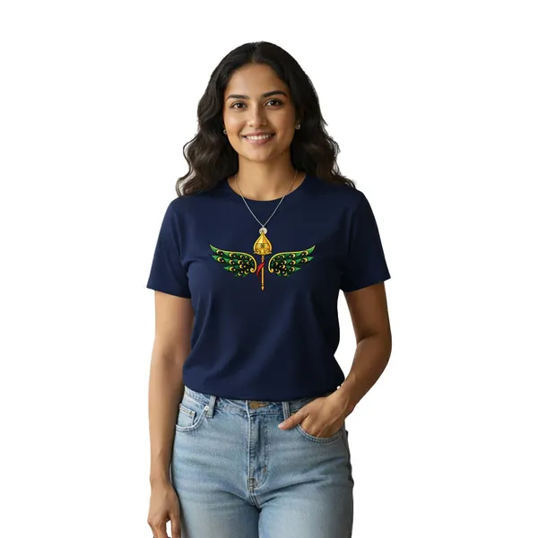 Womens_Graphic_Print_Round_Neck_T-Shirt_-_Murugan_(170_Gsm_Single_Jersey)