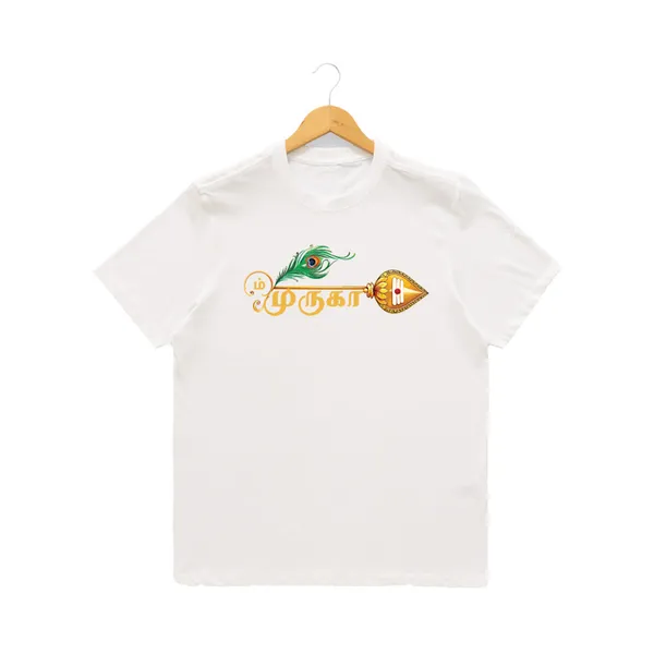 Womens_Graphic_Print_Round_Neck_T-Shirt_-_Murugan_(170_Gsm_Single_Jersey)