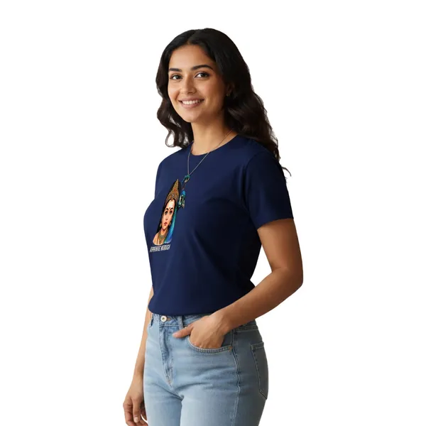 Womens_Graphic_Print_Round_Neck_T-Shirt_-_Murugan_(170_Gsm_Single_Jersey)