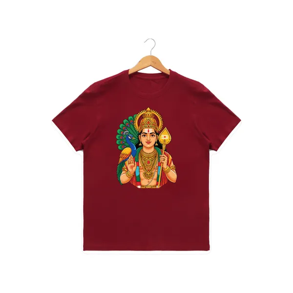 Womens_Graphic_Print_Round_Neck_T-Shirt_-_Murugan_(170_Gsm_Single_Jersey)