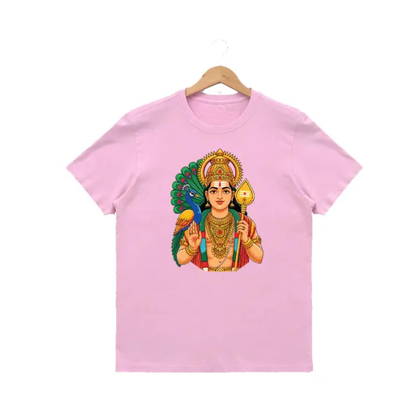 Womens_Graphic_Print_Round_Neck_T-Shirt_-_Murugan_(170_Gsm_Single_Jersey)