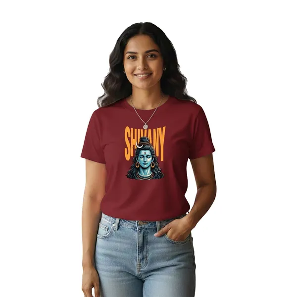 Womens_Graphic_Print_Round_Neck_T-Shirt_-_Shivan_(170_Gsm_Single_Jersey)