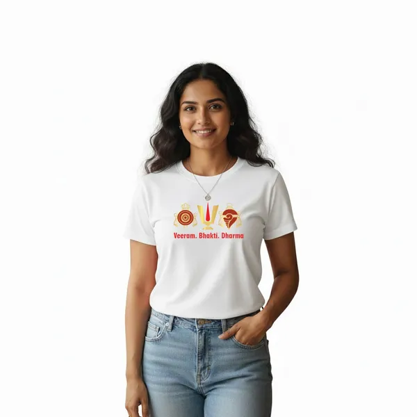 Womens_Graphic_Print_Round_Neck_T-Shirt_-_Thirupathi_Balaji_(170_Gsm_Single_Jersey)