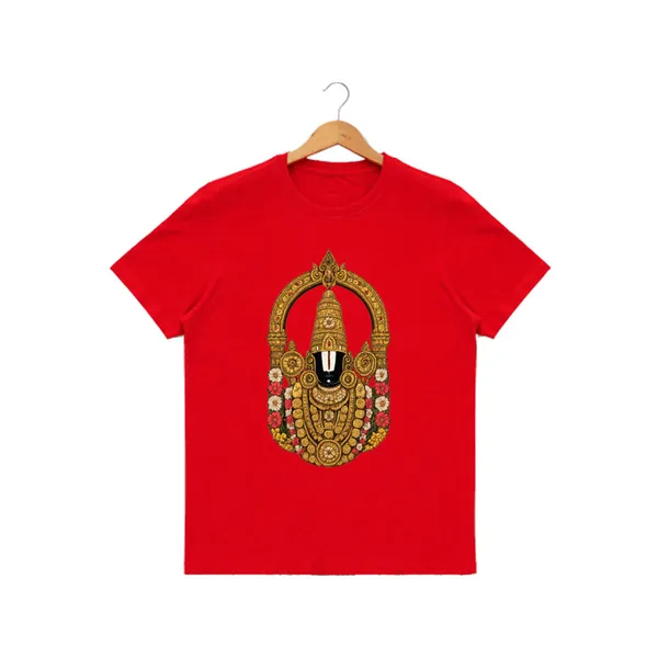 Womens_Graphic_Print_Round_Neck_T-Shirt_-_Thirupathi_Balaji_(170_Gsm_Single_Jersey)