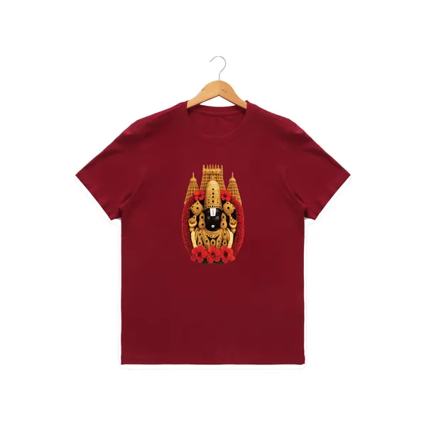 Womens_Graphic_Print_Round_Neck_T-Shirt_-_Thirupathi_Balaji_(170_Gsm_Single_Jersey)