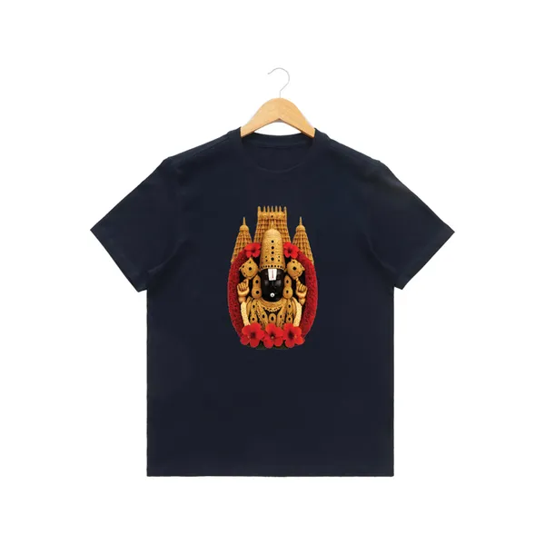 Womens_Graphic_Print_Round_Neck_T-Shirt_-_Thirupathi_Balaji_(170_Gsm_Single_Jersey)