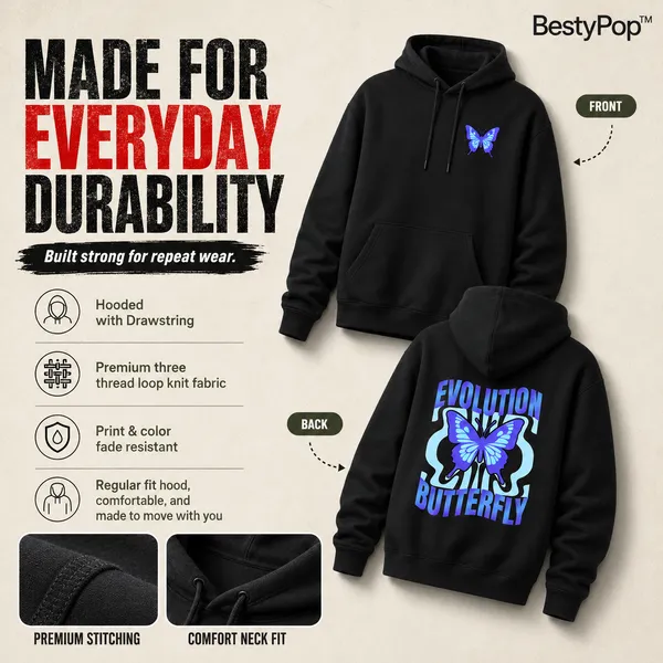 Womens_Hoodie_-_Evolution_Butterfly_(320_Gsm)