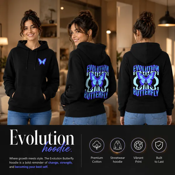 Womens_Hoodie_-_Evolution_Butterfly_(320_Gsm)