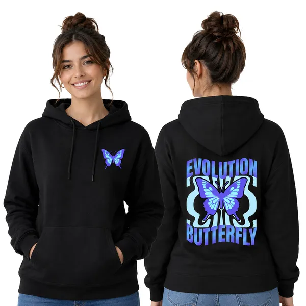 Womens_Hoodie_-_Evolution_Butterfly_(320_Gsm)