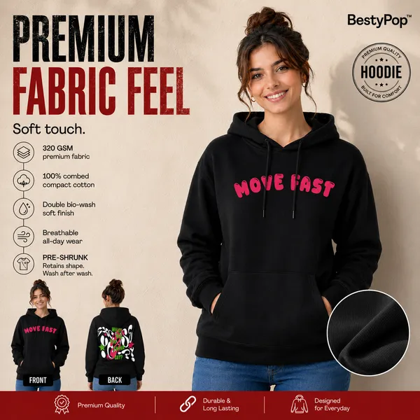 Womens_Hoodie_-_Move_Fast_(320_Gsm)